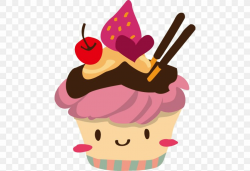 Ice Cream Sundae Cupcake Muffin Picture Frame, PNG ...