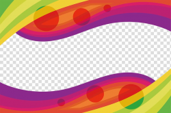 Multicolored wave frame, Rainbow Wave Color, Rainbow color ...