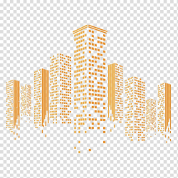 Buildings illustration, Adobe Illustrator, mosaic building ...