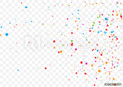 Transparent background with many falling tiny round random ...