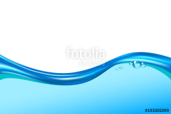 Vector water splash background, wave transparent surface ...