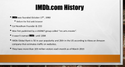 IMDB, IMDB.COM, AND THE IMDB LOGO ARE TRADEMARKS OF IMDB.COM ...