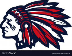 American indian chief logo or icon