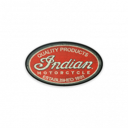 Indian Motorcycle Scripted Logo Patch Sign