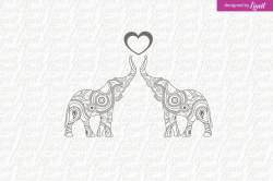 Indian Wedding Logo, Elephant Logo