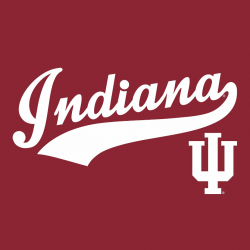 Indiana University Hoosiers Baseball Jersey Script T-Shirt - Cardinal