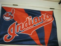 Details about Cleveland Indians House Flag Banner Chief Wahoo Logo 28 x 42  MLB Baseball