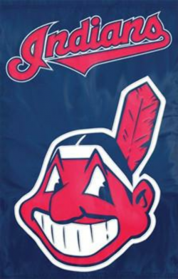Cleveland Indians Premium MLB Applique Banner Flag - Party Animal
