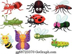 Insects Clip Art - Royalty Free - GoGraph