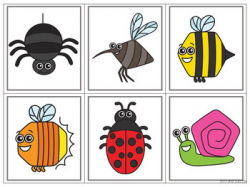 Bug and Insect Matching for Toddlers, Preschool, and PreK