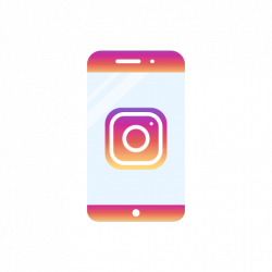 Instagram logo, iphone, logo, phone icon
