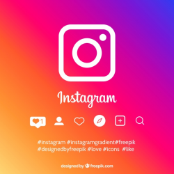 Instagram background in gradient colors Vector | Free Download