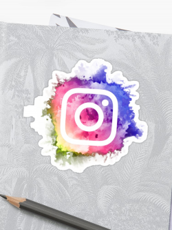 Instagram Logo water color | Sticker