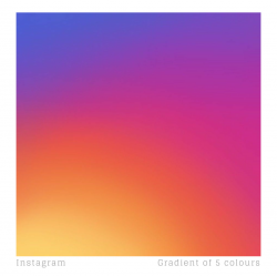 Instagram\'s logo features a gradient of 5 colours: Light ...
