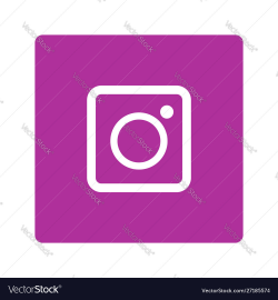 Instagram flat plain logo icon