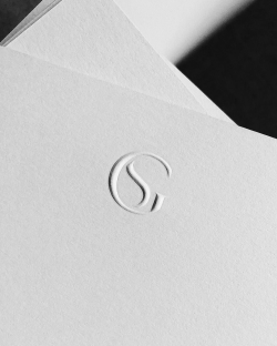 Saturday Studio on Instagram: “Blind embossed monogram ...