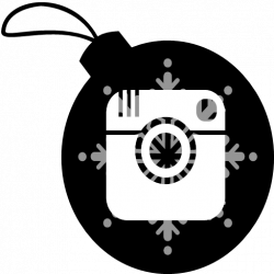 Christmas instagram icon - Xmas Social Networks