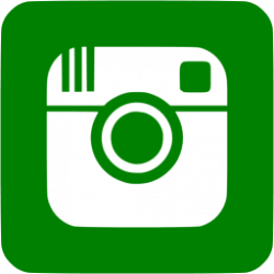 Green instagram 3 icon - Free green social icons
