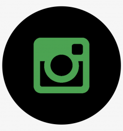 Black And Green Instagram Logo - Instagram Icon White Round ...