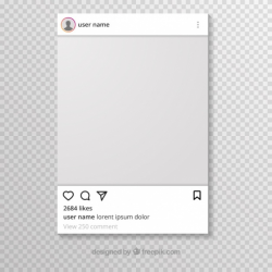 Instagram post with transparent background - Nohat