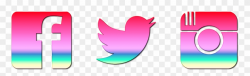 Clip Art Free Instagram Twitter Facebook Icons - High ...