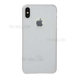 Purchased Solid Color Candy TPU Back Case with Apple Logo Cutout for iPhone  XS Max 6.5 inch - White