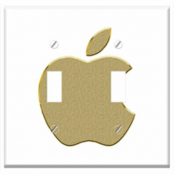 Amazon.com: Switch Plate Double Toggle - Apple Iphone Logo ...