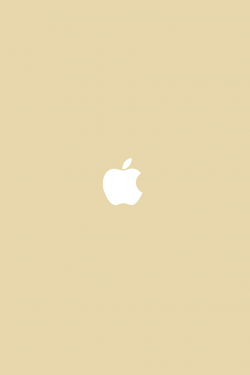 FREEIOS7 | simple-apple-logo-gold - parallax HD iPhone iPad ...