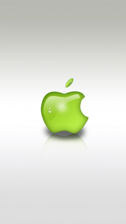 Green Apple Logo iPhone Wallpapers Free Download