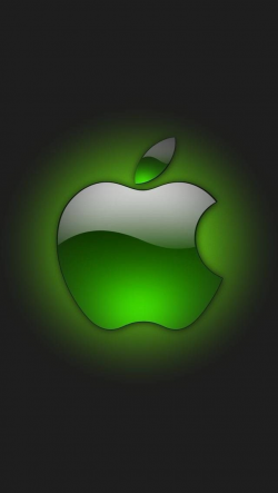 Glow green apple logo in 2019 | Apple logo wallpaper, Apple ...