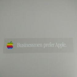 Details about Apple Vintage Transparant Sticker Eighties Logo iPhone iPad  Original