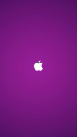 White Apple logo in purple background in 2019 | Apple logo ...