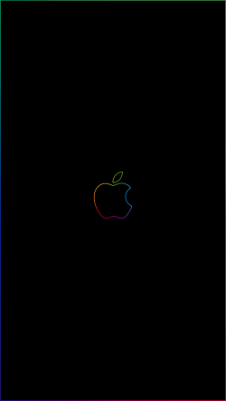 Rainbow border & apple logo iPhone wallpapers Imgur links ...