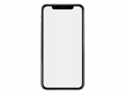 iPhone X Mockup Against Transparent Background a17152
