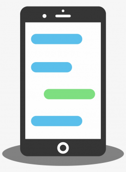 Animation Vector Iphone - Phone Texting Png - Free ...