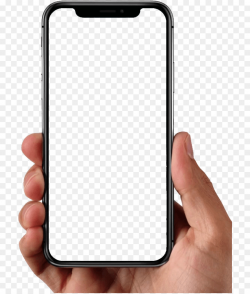 Transparent iPhone X holding with hand clipart - Iphone ...