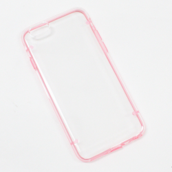 Apple iPhone 6 6s Case Bumper Cover Protective Protector Hard - Clear Back  PINK