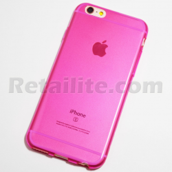 Hot Pink Transparent iPhone 6 / 6S TPU Soft Case