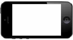 Illustration of an iPhone with a transparent screen. Any ...