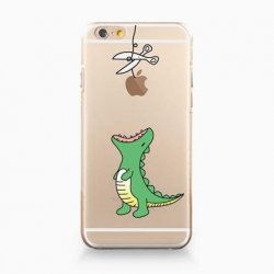iPhone 6 / 6s Compatible, Designer Choice Collection Colorful Flexible  Ultra Slim Transparent Translucent iPhone Case Cover - Cut the Rope Dino ...