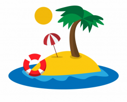 Clipart Beach Tropical Beach - Beach Island Cartoon ...