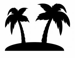 Island Clipart Black And White, Transparent Png Download For ...