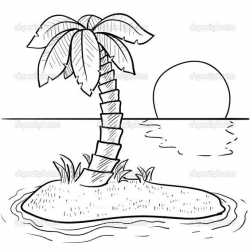 Island clipart coloring, Island coloring Transparent FREE ...