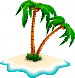 HD Clipart Png Coconut Tree - Palms Island Png Transparent ...