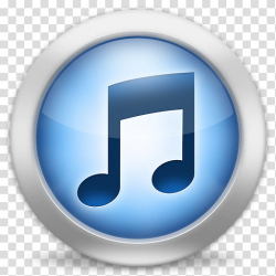 ITunes flurry style, gray and blue Music logo transparent ...