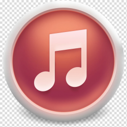 ITunes Icon Matte, Orange, music icon transparent background ...
