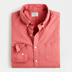 J.Crew: Untucked Stretch Secret Wash Shirt In Organic Cotton ...