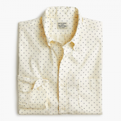Slim Stretch Secret Wash Shirt In Diamond-dot Print : | J.Crew