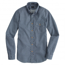 Slim lightweight shirt in diamond floral : secret wash | J ...
