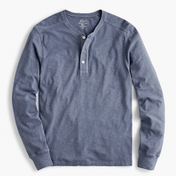 J.Crew: Garment-dyed Slub Cotton Henley